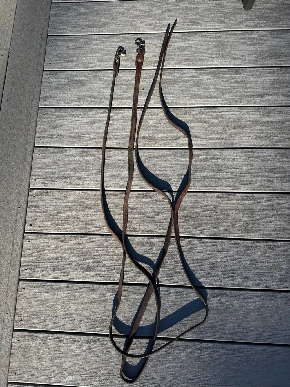 Dark oil split reins - Picture 1 of 5